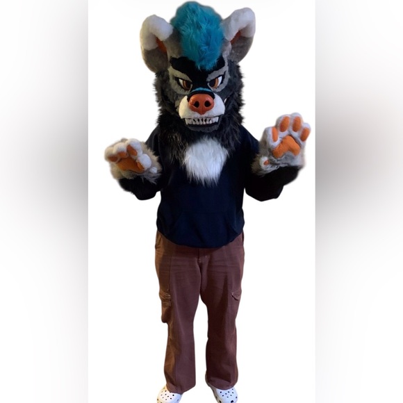 RIO Furry Wolf Big HeadPaws and TailHandMadeAdult